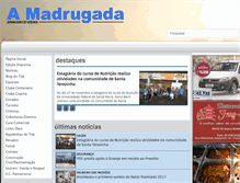 Tablet Screenshot of amadrugada.com.br